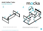 Предварительный просмотр 3 страницы Mocka Addi Coffee Table Assembly Instructions Manual