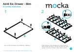 Предварительный просмотр 2 страницы Mocka Addi Six Drawer Slim Assembly Instructions Manual