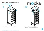 Предварительный просмотр 6 страницы Mocka Addi Six Drawer Slim Assembly Instructions Manual