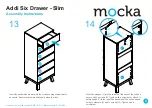 Предварительный просмотр 8 страницы Mocka Addi Six Drawer Slim Assembly Instructions Manual