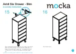 Предварительный просмотр 9 страницы Mocka Addi Six Drawer Slim Assembly Instructions Manual