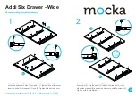 Предварительный просмотр 2 страницы Mocka Addi Six Drawer - Wide Assembly Instructions Manual