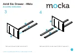 Предварительный просмотр 3 страницы Mocka Addi Six Drawer - Wide Assembly Instructions Manual