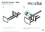 Предварительный просмотр 4 страницы Mocka Addi Six Drawer - Wide Assembly Instructions Manual