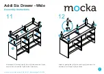 Предварительный просмотр 7 страницы Mocka Addi Six Drawer - Wide Assembly Instructions Manual