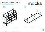 Предварительный просмотр 8 страницы Mocka Addi Six Drawer - Wide Assembly Instructions Manual