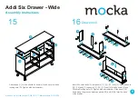 Предварительный просмотр 9 страницы Mocka Addi Six Drawer - Wide Assembly Instructions Manual