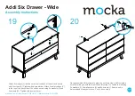 Предварительный просмотр 11 страницы Mocka Addi Six Drawer - Wide Assembly Instructions Manual