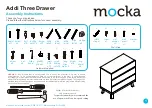 Предварительный просмотр 1 страницы Mocka Addi Three Drawer Assembly Instructions Manual