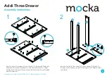 Предварительный просмотр 2 страницы Mocka Addi Three Drawer Assembly Instructions Manual