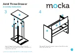 Предварительный просмотр 3 страницы Mocka Addi Three Drawer Assembly Instructions Manual