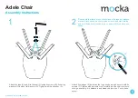 Предварительный просмотр 2 страницы Mocka Adele Chair Assembly Instructions