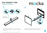 Предварительный просмотр 3 страницы Mocka Alps Bedside Table Assembly Instructions Manual