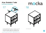 Предварительный просмотр 10 страницы Mocka Alps Bedside Table Assembly Instructions Manual