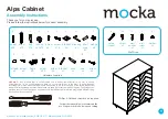 Mocka Alps Cabinet Assembly Instructions Manual предпросмотр