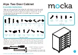 Предварительный просмотр 1 страницы Mocka Alps Two Door Cabinet Assembly Instructions Manual