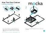 Предварительный просмотр 2 страницы Mocka Alps Two Door Cabinet Assembly Instructions Manual