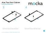 Предварительный просмотр 3 страницы Mocka Alps Two Door Cabinet Assembly Instructions Manual