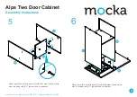 Предварительный просмотр 4 страницы Mocka Alps Two Door Cabinet Assembly Instructions Manual