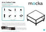 Mocka Arlo Coffee Table Assembly Instructions предпросмотр