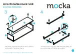 Предварительный просмотр 3 страницы Mocka Arlo Entertainment Unit Assembly Instructions