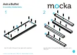 Предварительный просмотр 2 страницы Mocka Asha Buffet Assembly Instructions Manual