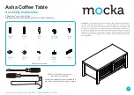 Mocka Asha Coffee Table Assembly Instructions Manual предпросмотр