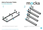 Предварительный просмотр 2 страницы Mocka Asha Console Table Assembly Instructions Manual