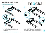 Предварительный просмотр 3 страницы Mocka Asha Console Table Assembly Instructions Manual