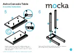 Предварительный просмотр 4 страницы Mocka Asha Console Table Assembly Instructions Manual