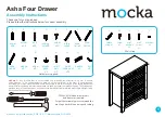 Предварительный просмотр 1 страницы Mocka Asha Four Drawer Assembly Instructions Manual