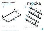 Предварительный просмотр 2 страницы Mocka Asha Four Drawer Assembly Instructions Manual