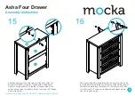 Предварительный просмотр 9 страницы Mocka Asha Four Drawer Assembly Instructions Manual