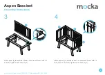 Предварительный просмотр 3 страницы Mocka Aspen Bassinet Assembly Instructions