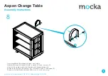 Предварительный просмотр 6 страницы Mocka Aspen Change Table Assembly Instructions Manual