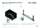 Предварительный просмотр 2 страницы Mocka Aspen Cot Toddler Bed Conversion Assembly Instructions