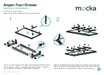 Предварительный просмотр 2 страницы Mocka Aspen Four Drawer Assembly Instructions Manual