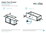 Предварительный просмотр 7 страницы Mocka Aspen Four Drawer Assembly Instructions Manual