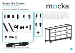 Mocka Aspen Six Drawer Assembly Instructions Manual предпросмотр