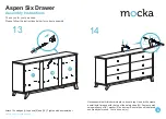 Preview for 8 page of Mocka Aspen Six Drawer Assembly Instructions Manual