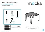 Mocka Asta Luxe Footstool Assembly Instructions предпросмотр