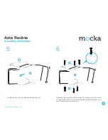 Предварительный просмотр 4 страницы Mocka Asta Recline Assembly Instructions