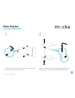 Предварительный просмотр 2 страницы Mocka Asta rocker Assembly Instructions