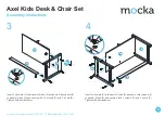 Предварительный просмотр 3 страницы Mocka Axel Kids Desk & Chair Set Assembly Instructions Manual