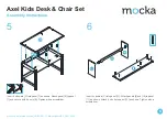 Предварительный просмотр 4 страницы Mocka Axel Kids Desk & Chair Set Assembly Instructions Manual