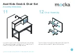 Предварительный просмотр 7 страницы Mocka Axel Kids Desk & Chair Set Assembly Instructions Manual