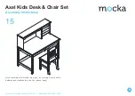 Предварительный просмотр 9 страницы Mocka Axel Kids Desk & Chair Set Assembly Instructions Manual