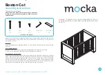 Preview for 1 page of Mocka Boston Cot Assembly Instructions