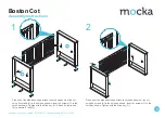 Preview for 2 page of Mocka Boston Cot Assembly Instructions