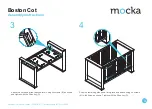 Preview for 3 page of Mocka Boston Cot Assembly Instructions